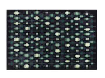 ECHO GREEN - Rectangular wool rug with geometric shapes by GAN - view 2