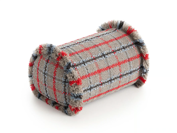 GARDEN LAYERS BLUE - Roll tartan outdoor polypropylene cushion by GAN - view 2