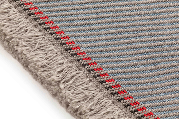 GARDEN LAYERS DIAGONAL. ALMOND BLUE/RED - Solid-color rectangular polypropylene outdoor rugs by GAN - view 3
