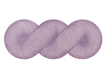 GIRO LILAC - Striped handmade wool rug by GAN - view 2
