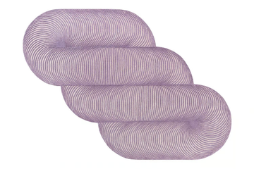 GIRO LILAC - Striped wool rug by GAN - view 2