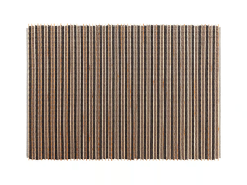 GOZ - Rectangular wool and teak rug by GAN - view 2
