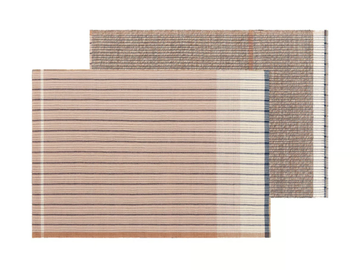 REVERSIBLE PINK - Rectangular rug in wool, linen and cotton by GAN - view 2