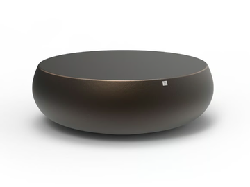 ARIEL - Round fiberglass coffee table by GANSK - view 2
