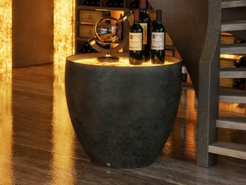 BARREL - Round fiberglass table by GANSK - view 3