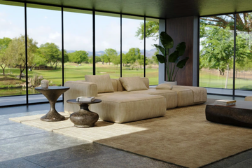 DORIS - Round fiberglass coffee table by GANSK - view 3