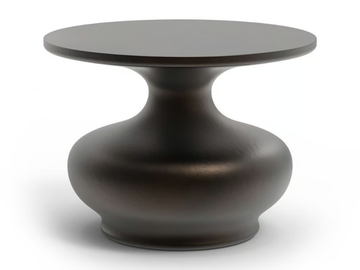 DORIS - Round fiberglass coffee table by GANSK - view 2