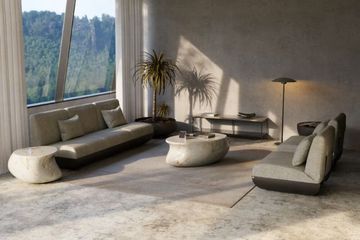 ECHO - Oval fiberglass coffee table by GANSK - view 3