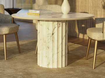 ROMA - Round fiberglass table by GANSK - view 3
