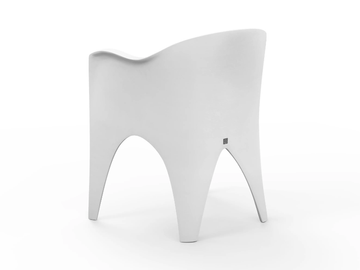 OCEANO - Fiberglass garden chair with armrests by GANSK - view 3