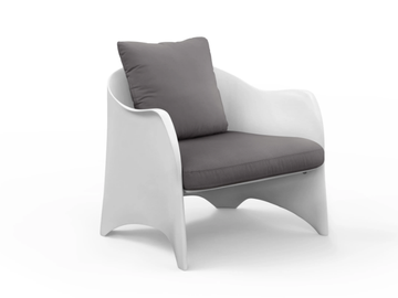 OCEANO - Fiberglass garden armchair with armrests by GANSK - view 2