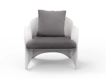 OCEANO - Fiberglass garden armchair with armrests by GANSK - view 3