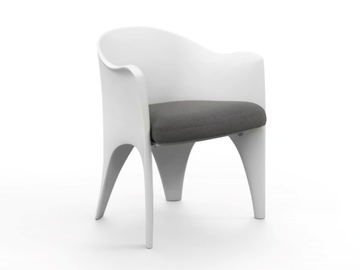 OCEANO - Fiberglass garden chair with armrests by GANSK - view 2
