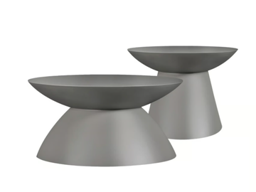 OCEANO - Round fiberglass garden side table by GANSK - view 3