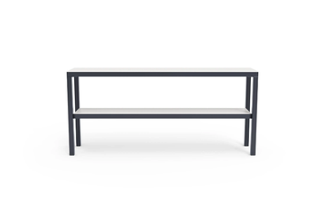 SIERRA - Rectangular fiberglass console table with shelving by GANSK - view 3