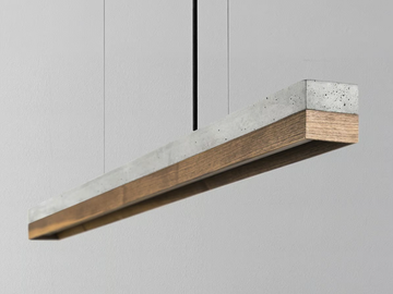​[C1] WALNUT - Dimmable LED pendant light (L 122cm) by GANTlights - view 2