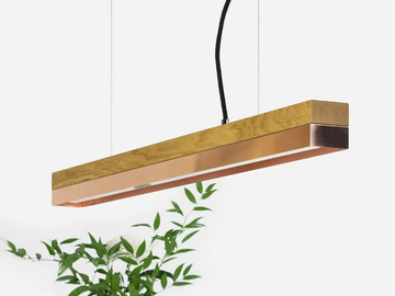 [C2o] COPPER - Dimmable LED pendant light (L 92cm) by GANTlights - view 2