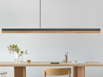 [C3] DARK OAK - Dimmable LED Pendant Light (L 182cm) by GANTlights - view 2