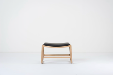 DEDO - Sled base leather and oak footstool by GAZZDA - view 3