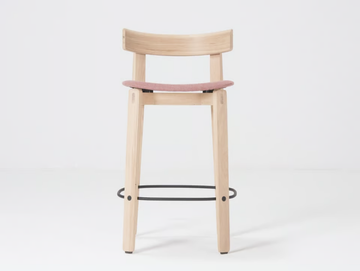 NORA - Oak barstool with back by GAZZDA - view 2