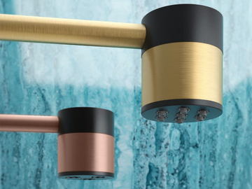 SWN1G - Wall-mounted steel overhead shower with arm by GEDA - view 2