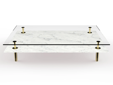 LEGS - Rectangular marble coffee table by GHIDINI1961 - view 3
