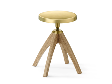 LEPORELLO - Brass stool height-adjustable by GHIDINI1961 - view 2