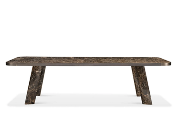 NATIVE - Rectangular Dark Emperador marble table by GHIDINI1961 - view 2