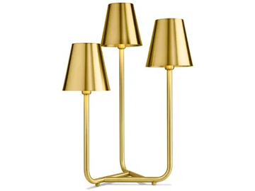 TRIO - Satin brass table lamp by GHIDINI1961 - view 2