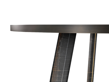NATIVE - Round Sahara Noir marble table with Lazy Susan by GHIDINI1961 - view 3