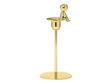 OMINI - THE THINKER - Brass candle holder by GHIDINI1961 - view 2