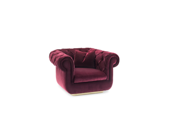 OPERA - Tufted velvet armchair with armrests by GHIDINI1961 - view 3
