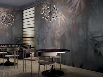 CRYSTAL NOIR - Wallpaper with floral pattern by GLAMORA - view 2