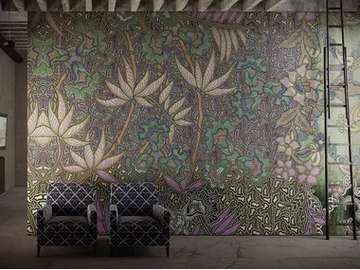 LIBECCIO - Wallpaper with floral pattern by GLAMORA - view 2