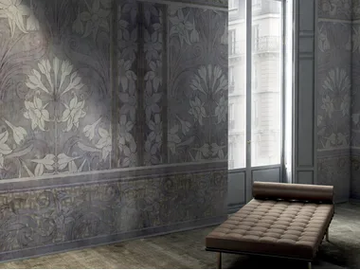 LOTUS - Wallpaper with floral pattern by GLAMORA - view 2