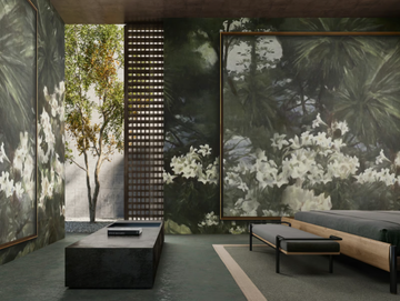 PASSEPARTOUT - Wallpaper with floral pattern by GLAMORA - view 2