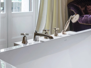 FINEZZA - 5 hole bathtub set with hand shower by GRAFF - view 3