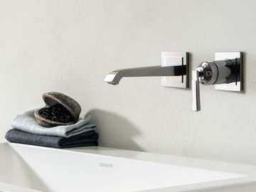 FINEZZA - 2 hole wall-mounted washbasin mixer by GRAFF - view 2