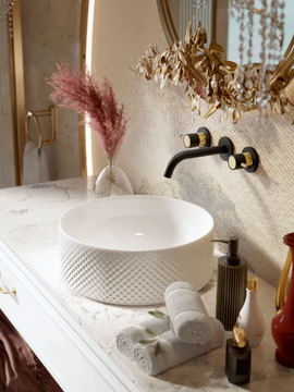 CAMEO - Wall-mounted chromed brass washbasin tap by GRAFF - view 3