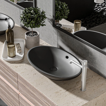 CAMEO - High chromed brass washbasin mixer by GRAFF - view 3