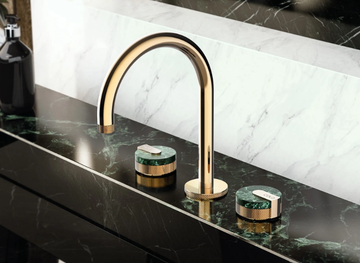 MOD+ - 3 hole countertop washbasin tap with individual rosettes by GRAFF - view 3