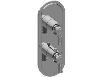 BALI - Recessed brass shower mixer with plate by GRAFF - view 2