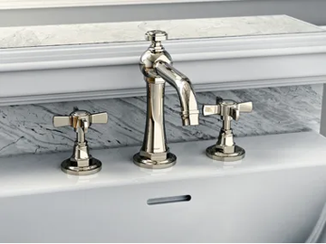 CAMDEN - 3 hole countertop washbasin tap by GRAFF - view 2