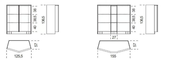 ATHUS - Wooden highboard with doors by Gallotti&Radice - view 3