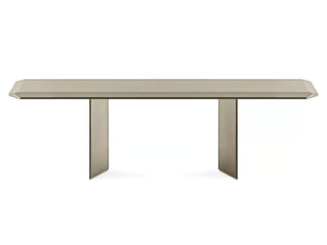 DOLM PLUS - Rectangular wood and glass table by Gallotti&Radice - view 2