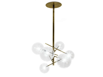 BOLLE - LED dimmable crystal pendant lamp by Gallotti&Radice - view 3