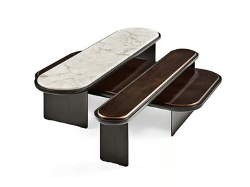 SENSEI - Low oval coffee table by Gallotti&Radice - view 3