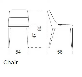 JACKIE - Upholstered fabric chair by Gallotti&Radice - view 3