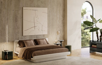 LILAS - Fabric double bed with upholstered headboard by Gallotti&Radice - view 3