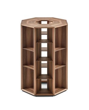 PRISM DIVIDER - Open divider walnut bookcase by Gallotti&Radice - view 3